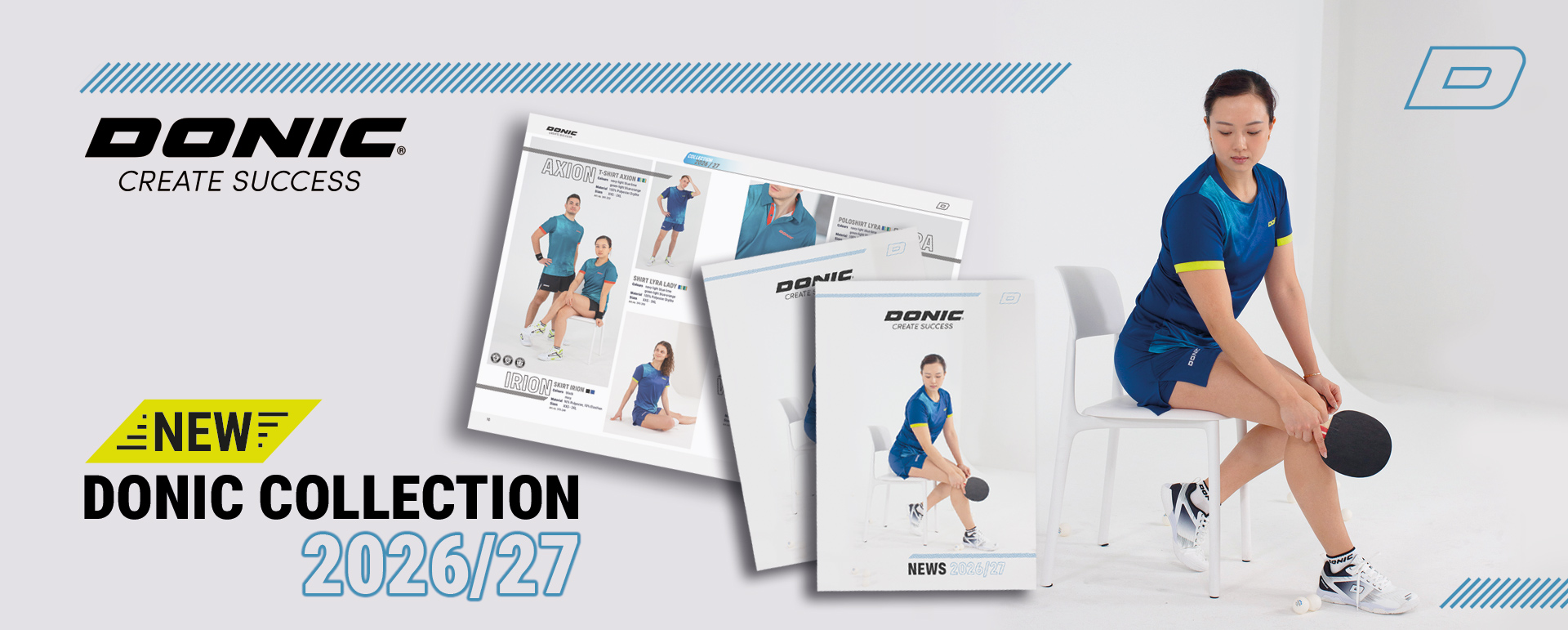 Textil Artikelneuheiten DONIC 2026 2027
