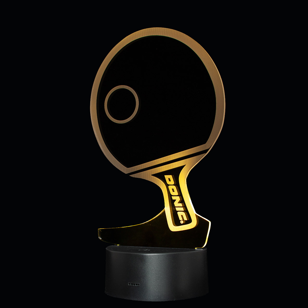 lampe trophée LED - couleur jaune