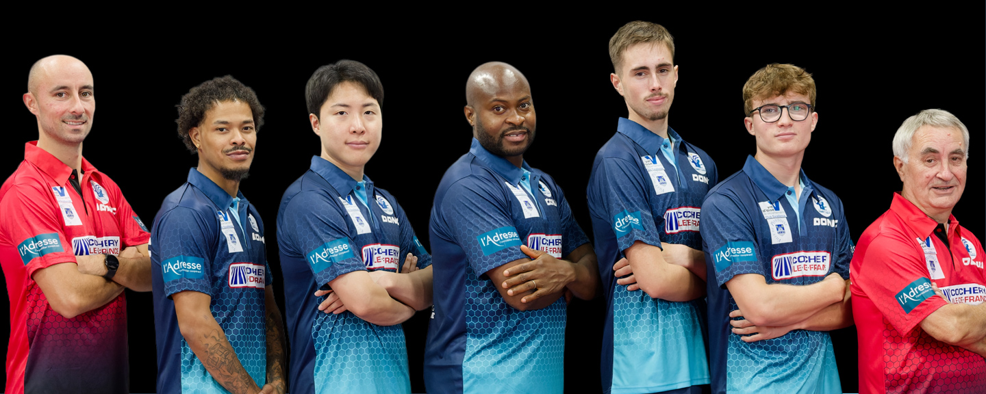 Team des TischtennisvereinsAS Pontoise Cergy