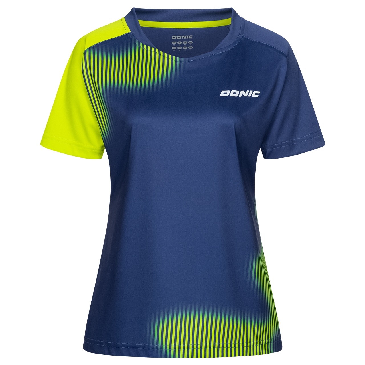 donic-ladies_caliber-navy-front-stills-web DONIC Shirt Caliber Lady marine/lime