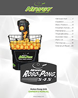 Robo-Pong 545 Titelseite Handbuch