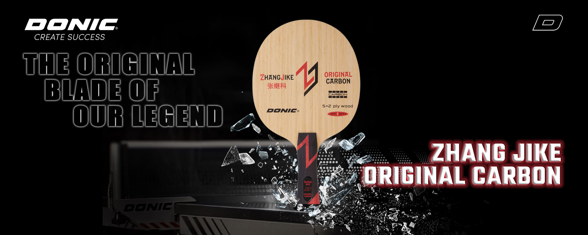 Tischtennisholz Zhang Jike Original Carbon