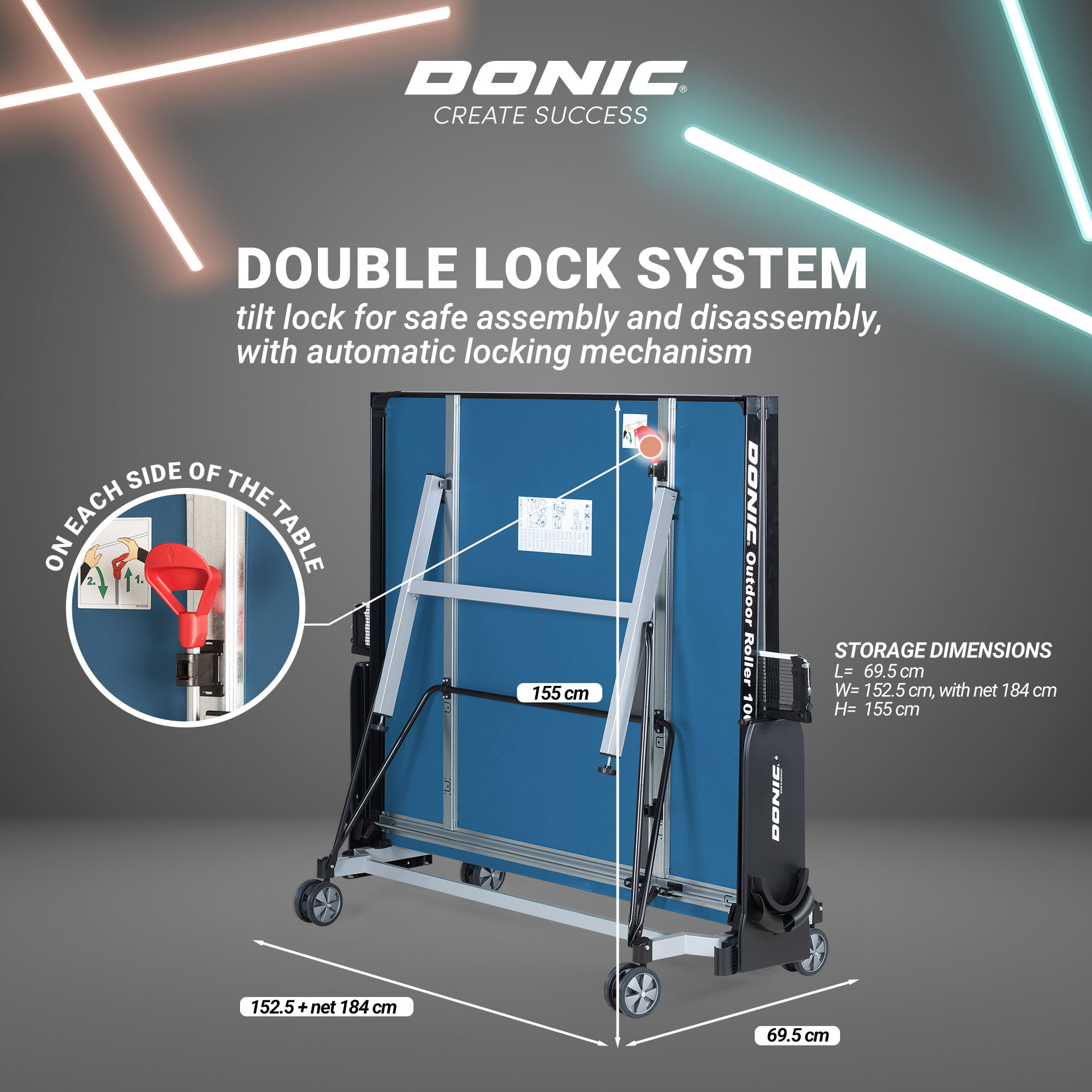 DONIC Outdoor ROLLER 1000 DONIC Outdoor ROLLER 1000