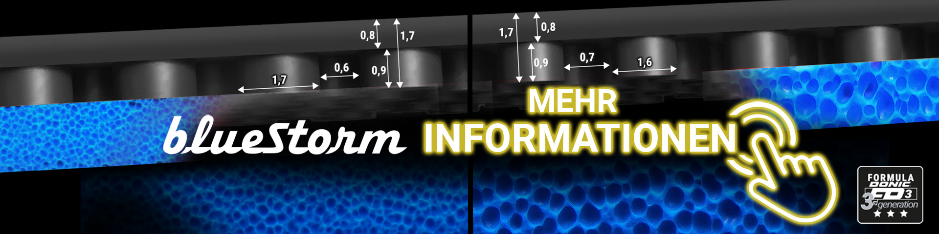 DONIC BLUESTORM Tischtennisbelag