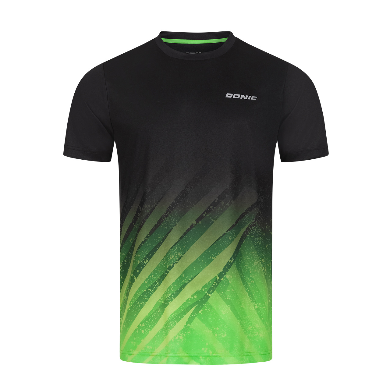 donic-shirt_argon-green-front-web DONIC T-Shirt Argon schwarz/lime Brust