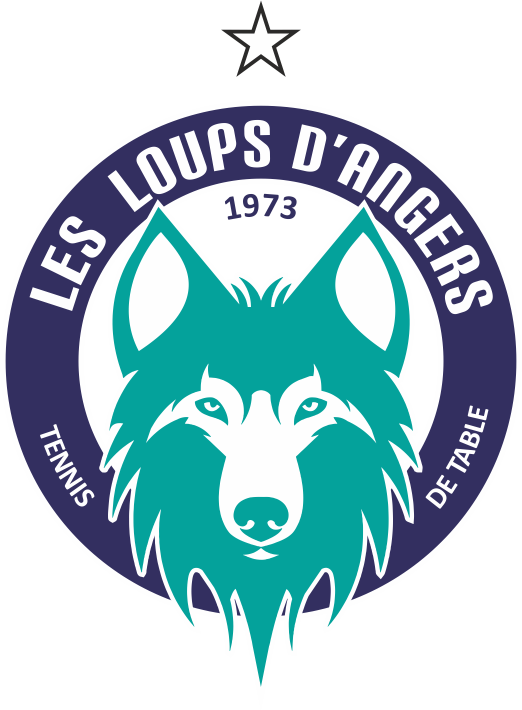 les-loups-logo Logo des Tischtennisclubs Les Loups D'Angers