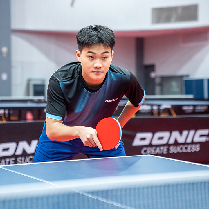 Sun Zheng beim TT-Spiel