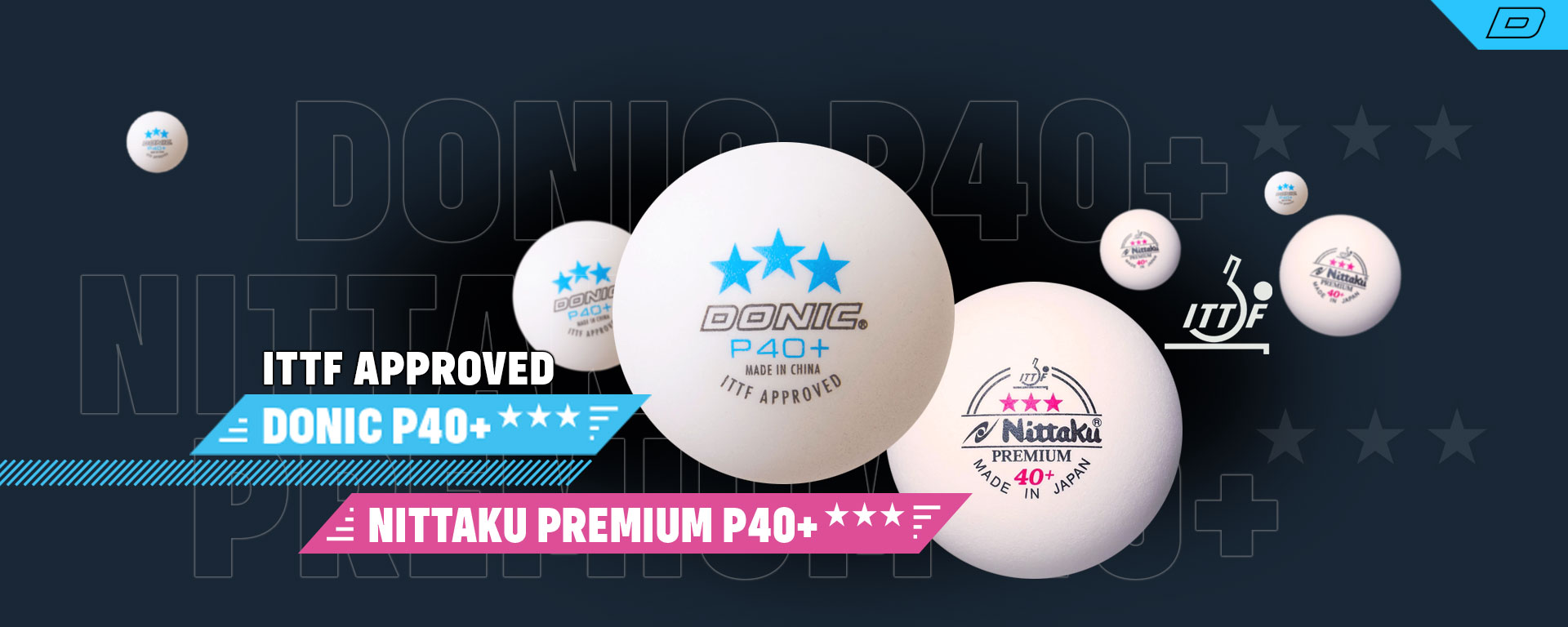 DONIC NITTAKU TABLE TENNIS Balls Cell  Free 3 Stars