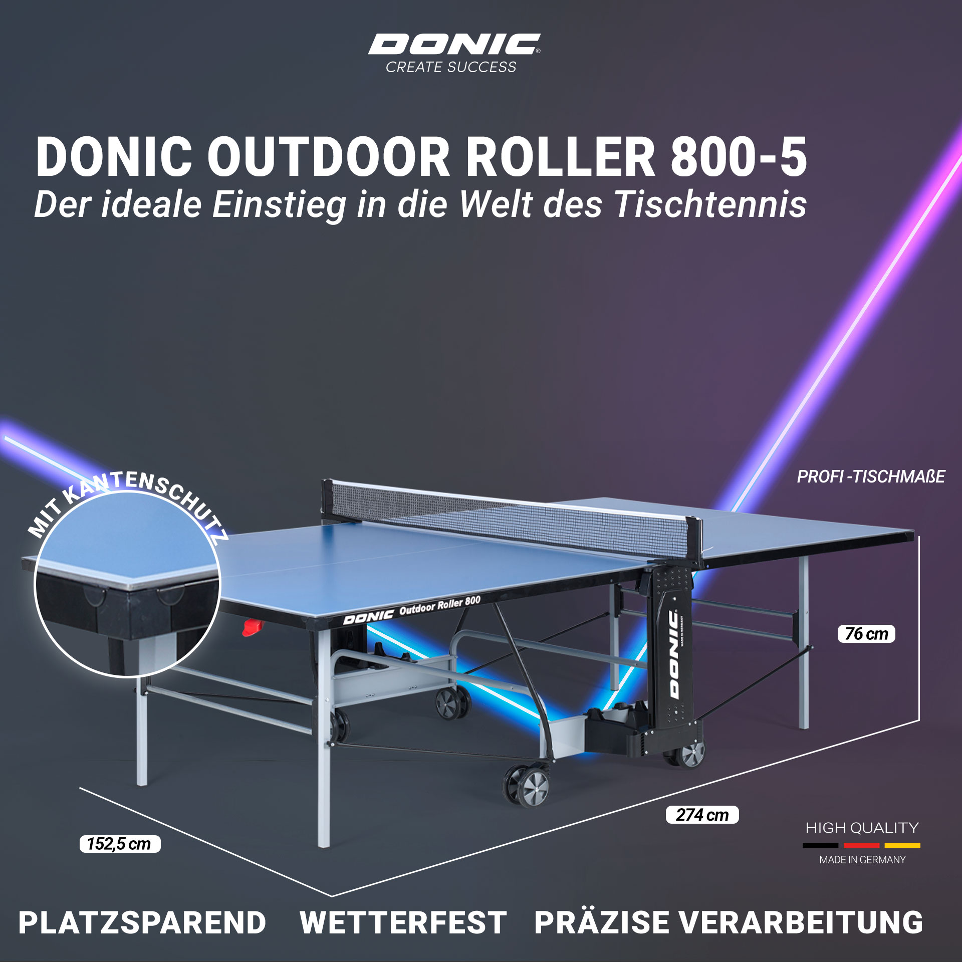 CREATE Outdoor -5 Roller | 800 SUCCESS Donic