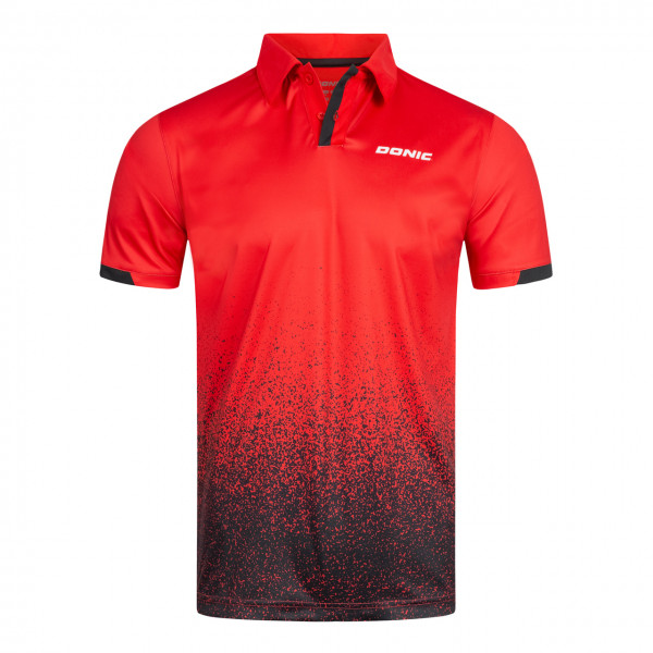 DONIC Tischtennis Polohemd Splashflex rot Brust
